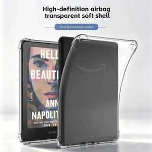 Stoßfeste Transparente 7-Zoll <span class=keywords><strong>E</strong></span>-<span class=keywords><strong>Reader</strong></span>-Hülle TPU-Rückseite für Kindle 11. Generation <span class=keywords><strong>2022</strong></span> 2024 K6 Leichtgewichtige <span class=keywords><strong>E</strong></span>-<span class=keywords><strong>Book</strong></span>-<span class=keywords><strong>Reader</strong></span>-Schutzhülle - Product Image 1