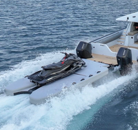 Plateforme flottante gonflable haut de gamme DWF pour yacht - Quai robuste pour jet ski avec surface antidérapante pour bateaux de luxe