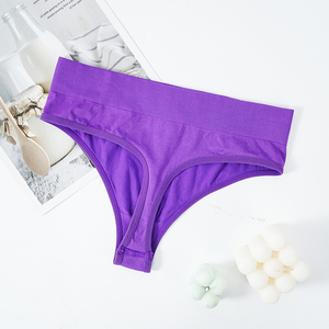 Sous-vêtements pour femmes de taille personnalisée avec <span class=keywords><strong>logo</strong></span> personnalisé, culotte confortable à l'arrière en T, Tangas De Mujer, culotte sans couture, string taille moyenne pour femmes - Product Image 6