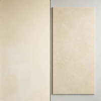 Dalle en pierre frittée beige 3 mm 1000x3000 mm finition mate pour mur
