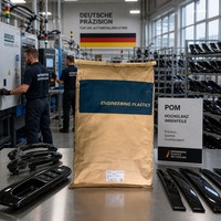 Gránulos de POM de Alto Brillo al por Mayor, Pellets de Resina de Grado de Inyección Rellenos de Minerales para Embellecedores Interiores de Automóviles y Manijas de Puerta OEM