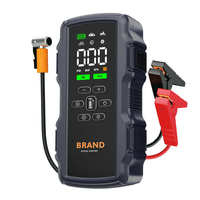 Démarreur de voiture portable 800A à courant de crête avec gonfleur de pneus 150 PSI et batterie externe 10000 mAh pour outil de sauvetage de batterie automobile 12V