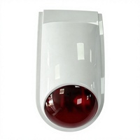 Sirène stroboscopique sans fil YH-104F 433MHz, alarme antivol, lumière rouge clignotante, IP55 ABS, alarme de sécurité extérieure, volume réglable 30-50m
