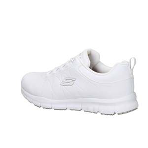 Skechers Donna Slip On Chaussures en toile blanches pour femmes, vêtements décontractés - Product Image 3