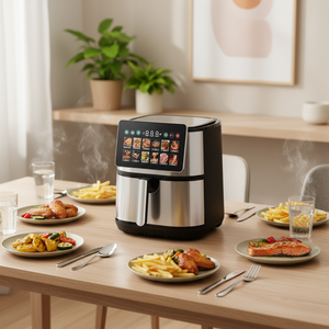 Freidora de Aire Digital de Acero Inoxidable de 15L, Sin Aceite, Multifunción para Uso Doméstico, Instalación Sobre la Estufa, En Stock - Product Image 3