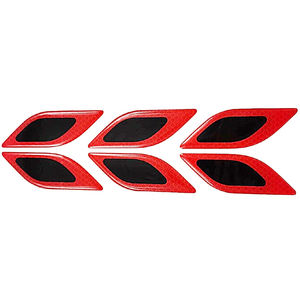 6 pièces/ensemble autocollants réfléchissants de voiture autocollant d'avertissement de sécurité anti-rayures pour camion Auto moteur accessoires décoratifs extérieurs - Product Image 2