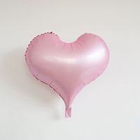 Ballon en aluminium mat en forme de cœur de 20 pouces, pour décoration de mariage, anniversaire, fête, rose, blanc, jaune, lot en gros