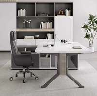 Ensemble de bureau et chaise de direction de luxe - Mobilier de bureau moderne en bois avec des caractéristiques écologiques pour la maison ou l'utilisation par les PDG