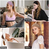 Diadema Deportiva Elástica Coreana SongMay, Tejida, para Fitness, Accesorios para el Cabello