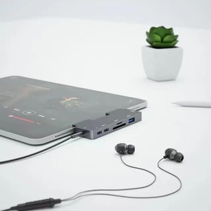 Lector de tarjetas 4K HDTV/SD TF/carga PD/Adaptador USB 3,0 tipo C <span class=keywords><strong>Hub</strong></span> <span class=keywords><strong>para</strong></span> <span class=keywords><strong>iPad</strong></span> Pro/MacBook compatible con Nintendo Switch - Product Image 4