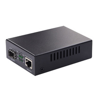 1*100M/1G/2.5G/10Gbps Adaptive RJ45 Port with 1*10Gbps SFP+ Slot 10G Fiber Optic Ethernet Media Converter