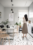 Carreaux de terrazzo en céramique antidérapants pour intérieur, pour restaurants, pâtisseries, salons de thé, chaînes de vêtements, maisons