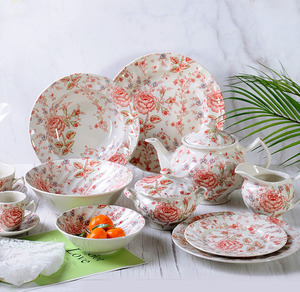 Exquisite European Rose Full Flower Coffee <b>Set</b> Ceramic <b>Tea</b> <b>Set</b> Afternoon <b>Tea</b> Coffee Cup <b>Set</b> - Product Image 4