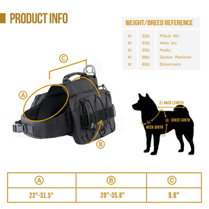 Produits de plein air Réglable Voyage Camping Randonnée Sac À Dos <span class=keywords><strong>Selle</strong></span> Harnais de <span class=keywords><strong>Chien</strong></span> Sac de <span class=keywords><strong>Selle</strong></span> - Product Image 6
