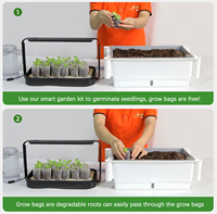 Produits de maison intelligente en dropshipping : Système de culture hydroponique d'herbes, kit de plateau pour micro-légumes, pour semis suspendus en intérieur