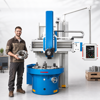 Tour CNC industriel robuste à colonne unique, grande capacité, pour tournage et alésage de métaux, à commande manuelle
