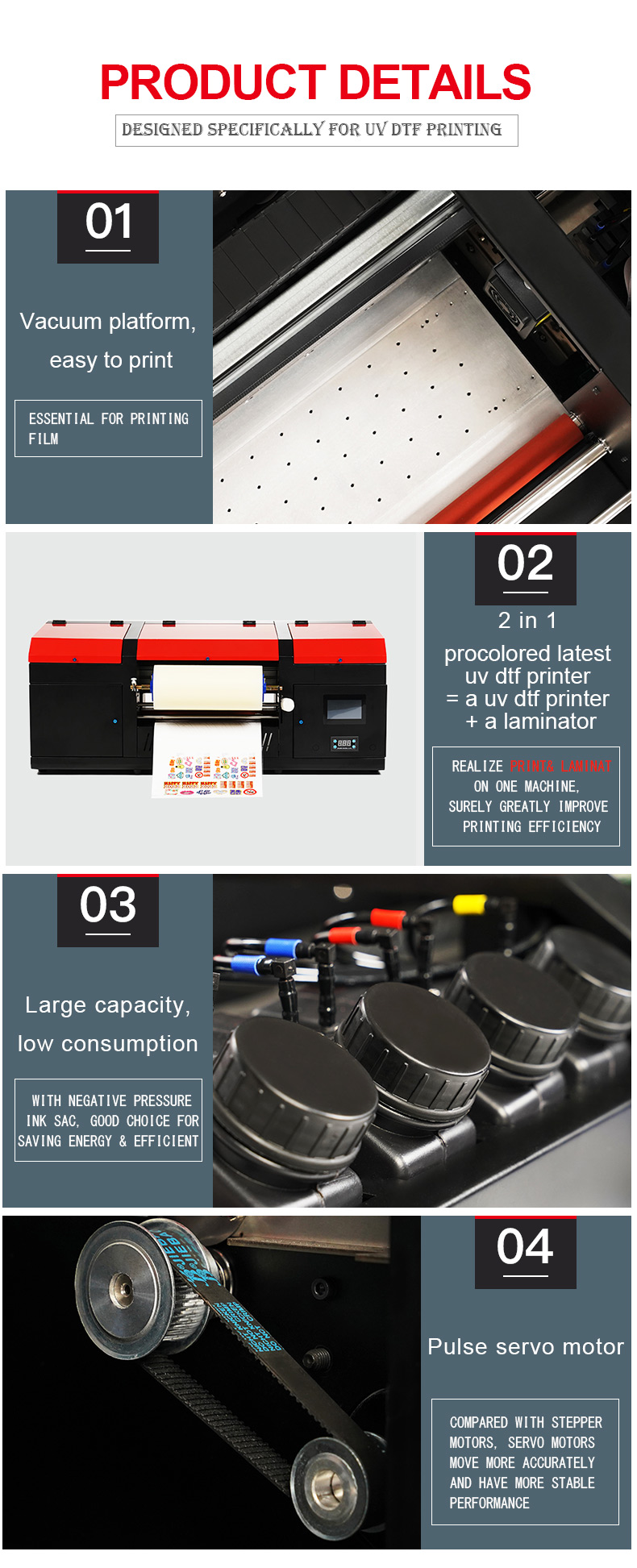 17" 2 in 1 Two Print Heads Gold Foil Label Printing Machine Roll Sticker Printer A4 A3 Size Digital UV DTF Flatbed Print