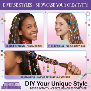 Kit per Acconciature Fai-da-Te AiJH, Regalo per le Feste, Styler per Capelli con Perline Colorate, Strumenti per lo Styling dei Capelli - Product Image 2