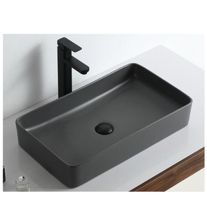Fabricant Bathfriend, prix avantageux, lavabo rond compact en céramique <span class=keywords><strong>pour</strong></span> salle de bain, couleur noire, lavabo <span class=keywords><strong>pour</strong></span> shampoing - Product Image 3