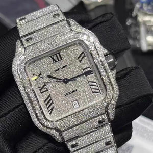 Luxury Iced Sapphire Diver Watch 100 <b>Bar</b> Waterproof Automatic Mechanical Premium Women's High-<b>End</b> Watch with Luminous Dial - Product Image 4