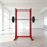 Équipement de musculation pour salle de sport, demi-rack autoportant, banc de musculation, presse à haltères réglable, multi-usages, demi-rack pour squats