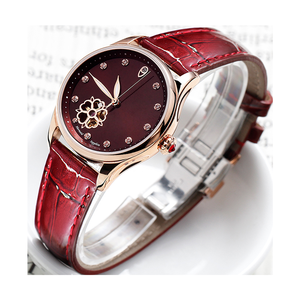 Factory Buck Custom Stainless Steel Case Calendar <strong>Skeleton</strong> Flywheel Lady;<strong>s</strong> Mechanical <strong>Watch</strong> - Product Image 3