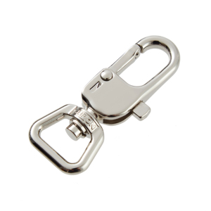 Clipon AK211T-M-017-NKL, crochet pivotant à verrouillage automatique en métal, brevet US/UE, haute résistance, adapté aux produits d'extérieur, collier pour animaux de compagnie - Product Image 2