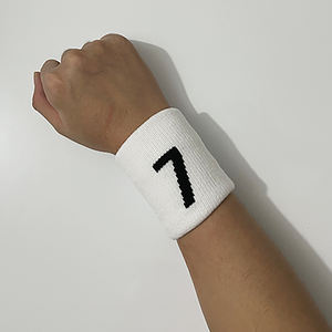 לוגו מותאם אישית jacquard סטרית בד פוליאסטר כושר כדורסל ריצה sweatband סט - Product Image 6