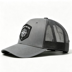 Custom Trucker Hat with Compass Embroidery Adjustable Mesh Back Baseball <b>Cap</b> for Outdoor <b>Hiking</b> Surfing - Product Image 2