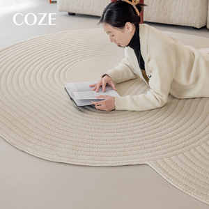 Không thường xuyên kem màu nước bằng chứng thảm cho phòng khách, mới dày đặc biệt hình và tối giản phong cách của <span class=keywords><strong>2025</strong></span> - Product Image 3