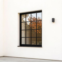 Fenêtres à battants en aluminium de style français avec moustiquaire en acier inoxydable, insonorisées, pour chambre et appartement