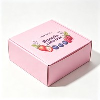 Boîte cadeau en carton pliable personnalisée avec logo pour gâteaux, biscuits, beignets, emballage alimentaire, boîte en carton de qualité alimentaire, résistante à la graisse