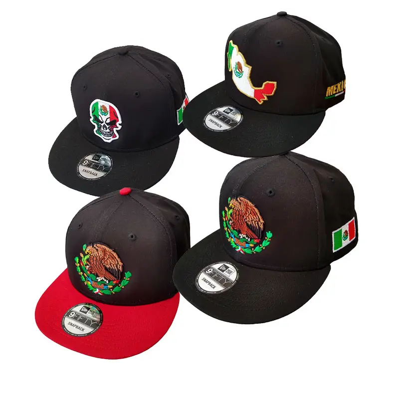 멕시코 국기 남자 모자 세계 야구 클래식 모자 멕시코 조정 가능한 황소 모자 해골 멕시코지도 조정 가능한 모자