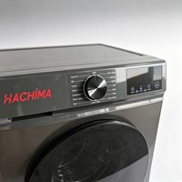 Fully Automatic 12kg Grey Drum Laundry Equipment Front-Load Single Tub Washer for Household for Hotels Apartments Factories
