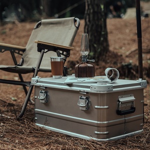 <span class=keywords><strong>Caja</strong></span> de almacenamiento de aluminio para acampar 4x4 todoterreno, <span class=keywords><strong>caja</strong></span> para camión SUV Adventure Overland Box - Product Image 3