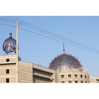 Structure en acier préfabriquée de haute qualité, conception de toit de mosquée en dôme