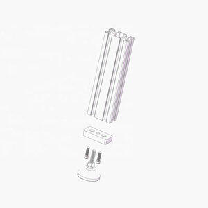 La grande base in Nylon 80A M10 scivola il piedino di livellamento gamba regolabile per mobili per produttore di estrusione di profili in alluminio - Product Image 4