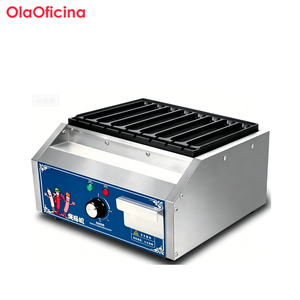 Máquina Comercial Eléctrica <span class=keywords><strong>de</strong></span> Acero Inoxidable con 8 Ranuras para <span class=keywords><strong>Salchichas</strong></span>, Antiadherente, para Hot Dogs y Waffles, 220V, para Tiendas <span class=keywords><strong>de</strong></span> Comida Rápida - Product Image 2