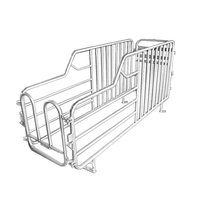 Nuevo Establo de Gestación para Cerdas, Jaula de Acero Inoxidable Galvanizado, Corral para Cerdos, Equipo de Cría de Cerdos con Larga Vida Útil