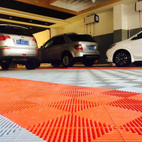 18mm Dicke CE-Zertifizierte Robuste Leicht zu Reinigende PP-Verriegelungs-Garagenbodenfliesen für Autowaschanlagen und Autopflegewerkstätten