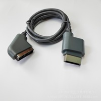 Grosir Host kabel Scart TV Audio Video AV kabel untuk Xbox 360 6FT RGB Scart komponen TV komposit AV kabel adaptor 1.8M