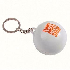 Hot Selling Pink Mystic 8 Ball Decision Maker Keychain Mini Magic 8 Ball Toy 7cm Plastic Custom Logo CE Certified for Promotions - Product Image 1