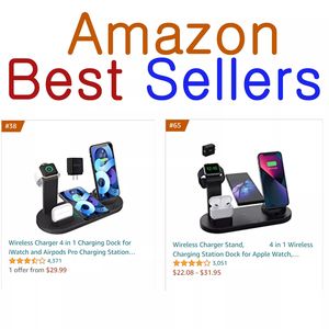 <span class=keywords><strong>Los</strong></span> Más Vendidos Productos en Tendencia Cargador Inalámbrico Rápido 6 en 1 <span class=keywords><strong>para</strong></span> <span class=keywords><strong>AirPods</strong></span>, iWatch y Teléfono Accesorios <span class=keywords><strong>para</strong></span> Celular - Product Image 2