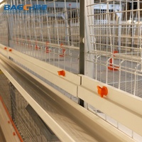 Cage de poulet commerciale de dinde entièrement automatique à plusieurs niveaux pour élevage de volaille et poussins