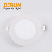Edge Lit LED Plafonniers Encastrés Mince Rond Encastré LED Panneau Lumineux Canless Wafer Downlight , LPL-RECESSED