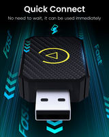 Adaptateur sans fil CarPlay Plug & Play élégant et brillant 2024, dongle de type C/USB, convertit les appareils électroniques grand public filaires en sans fil