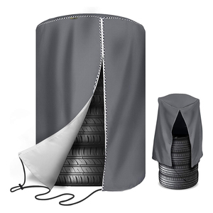 BEELAND, cubierta gris <span class=keywords><strong>para</strong></span> neumáticos, cubiertas de tela <span class=keywords><strong>para</strong></span> neumáticos, impermeables, <span class=keywords><strong>para</strong></span> <span class=keywords><strong>nieve</strong></span>, RV, cubiertas <span class=keywords><strong>para</strong></span> neumáticos de repuesto - Product Image 6