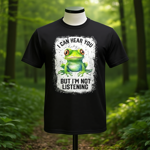 Camiseta Premium de Frog con diseño promocional 'I Can Hear You but I'm Not Listening' - Product Image 3