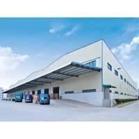 Almacén de Acero Q235B de Alta Resistencia - Edificio Prefabricado sin Columnas de Gran Envergadura para Almacenamiento de Mercancías Pesadas