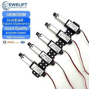 Mini actionneur linéaire électrique 100N 80N 30N 150n 20mm 30mm 100mm tige de poussée 12v 24v pour moteurs à courant continu de robot - Product Image 1